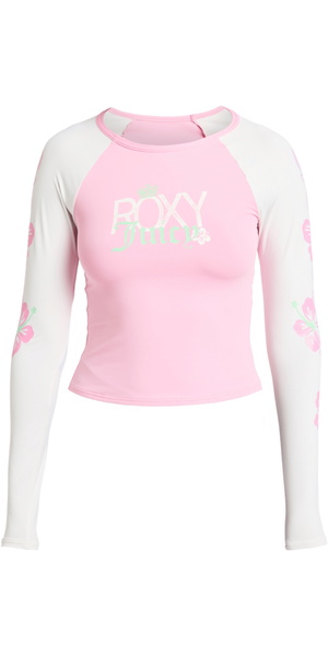 2026 Roxy Womens Roxy Juicy Long Sleeve Lycra Rash Vest ERJWR03938 - Coconut Milk